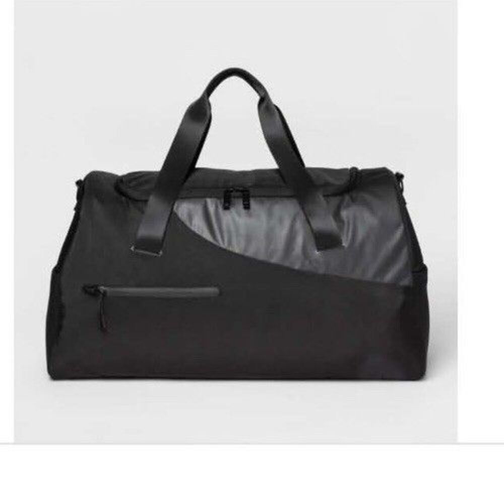 All in Motion 21.5" Black Water-Resistant Duffel Bag Carry-On Lightweight L